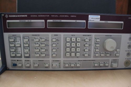 Rohde &amp; Schwarz Signal Generator 100Khz - 4320Mhz - SMHU 835.8011.58