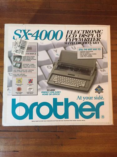 NEW Brother SX-4000 Electronic LCD Display w/Dictionary Typewriter
