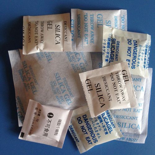 100 Bags 1g Non-Toxic Silica Gel Desiccant Moisture Absorber Dehumidifie ZHN