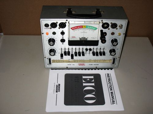 EICO 628 Tube Tester + Manual Copy, Repaired Calibrated Tested. Fully Working!