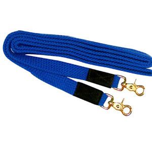 Shenandoah Western Tack 1592BL Flat Nylon Braided Reins, Blue