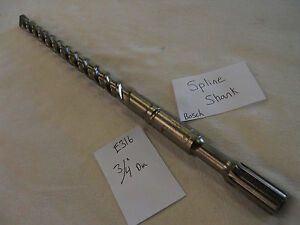 NEW 3/4&#034; DIAMETER BOSCH SPLINE SH. CARBIDE TIP HAMMER DRILL BIT 17&#034; GERMAN E316