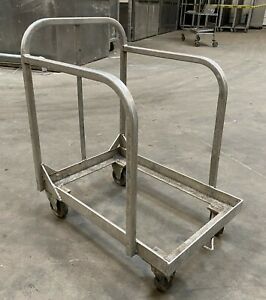 Small Aluminum Sheet Pan Dolly Cart Bakery Equipment OBO