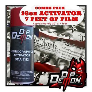 16oz hydrographic film / activator second amendment hydro dip dipping wizard