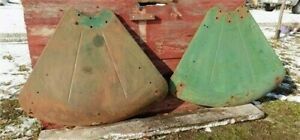 John Deere Fenders Agricultural Tractor Farm Machinery Parts Vintage Garage