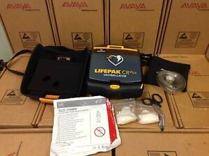 Used Medtronic LifePak CR Plus Defibrillator w/ Carrying Case