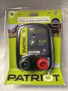 Patriot Electric Fence Energizer 5 Miles 20 Acres 120 Volt