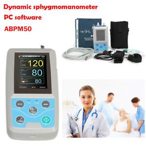 24h NIBP Holter Ambulatory Blood Pressure Monitor ABPM50+PC software