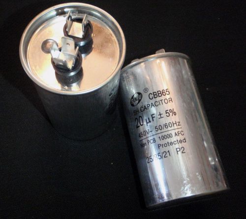 CAPACITOR CBB65A 450VAC 20uF HVAC 20 MFD AC Motor Compressor Start