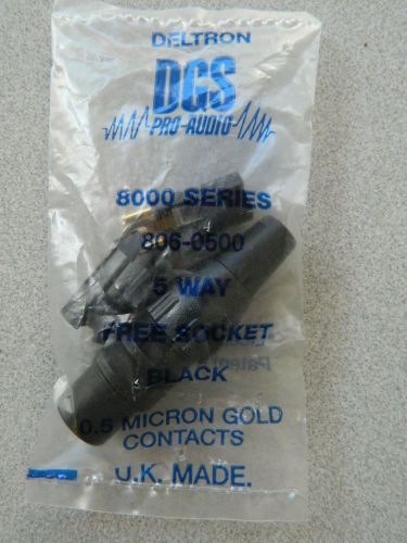 Deltron #806-0500 xlr connector, 5 position, lot of 5, nib for sale