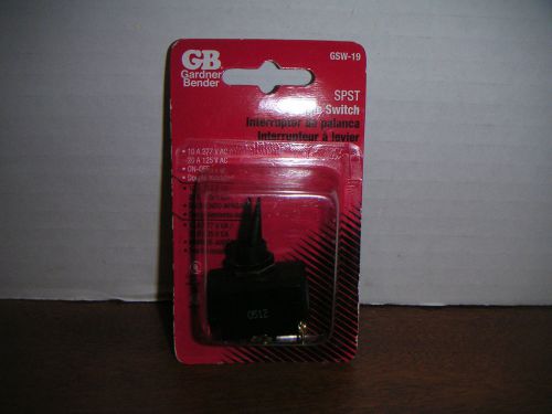 Gardner Bender GSW-19 SPST Toggle Switch