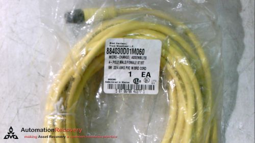 BRAD HARRISON 884030D01M060 MIC 4P M/MFE 6M 22/4 PVC, NEW