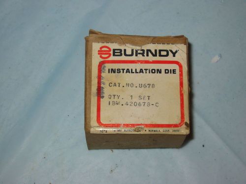 Burndy Crimping Die U678  U-678