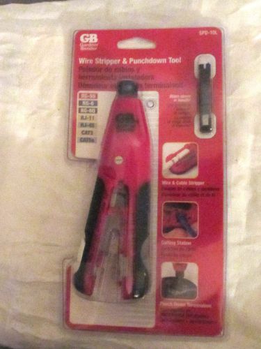 GARDNER BENDER WIRE STRIPPER &amp; PUNCHDOWN TOOL SPD-10L BRAND NEW