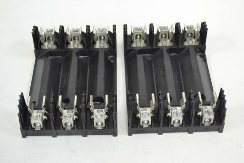 LOT 2 BUSS R60030-3CR 30A AMP 600V-AC CLASS R FUSE HOLDER B359572