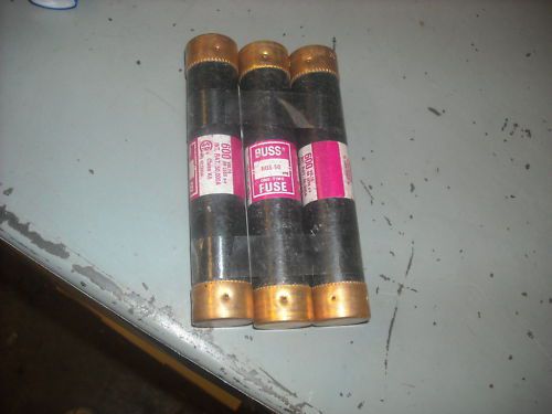 Fuses Buss  NOS-50  600volt 50 amp  Lot of 3