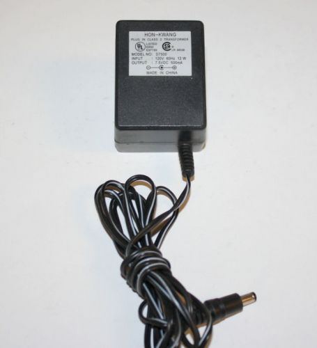 genuine HON-KWANG D7500 CLASS 2 POWER SUPPLY 7.5V 500mA