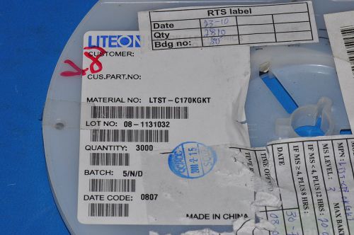 250-pcs optoelectronic green clear 0805 liteon ltst-c170kgkt 170 ltstc170kgkt for sale