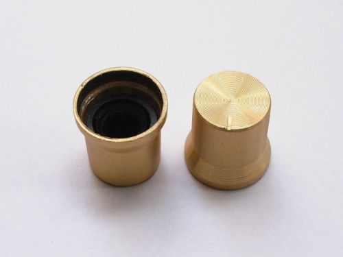 50pcs aluminum gold knobs volume tone control knob 15mmx15mm for sale