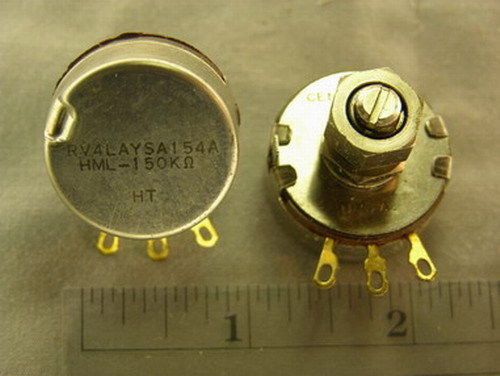 4 Mil-Spec Centralab RV4LAYSA154A 150K Potentiometers