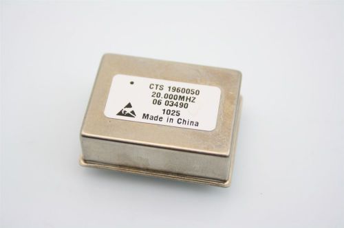 CTS Knights Microwave RF OCXO Oven Crystal Oscillator 20.0000 MHz  TESTED