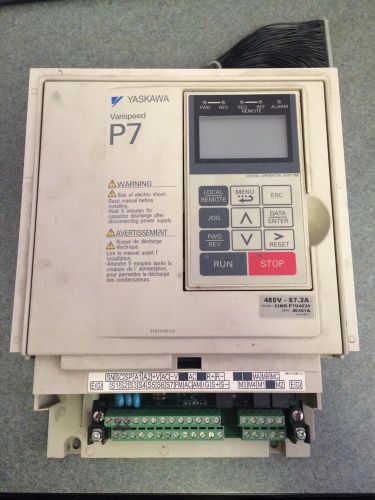 Yaskawa varispeed p7 cimr-p7u4030 40301a 50hp drive for sale