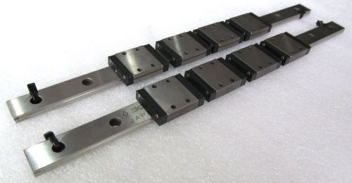 2 pcs Linear motion guide, LWLF14, 270mm rail length, IKO