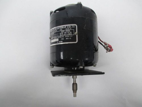 LEEDS NORTHRUP 017209 BODINE TYPE NYC-12 120V-AC ELECTRIC MOTOR D304993