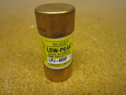 Buss Low-Peak LPJ-40SP Dual Element Time Delay Fuse 40A 600V