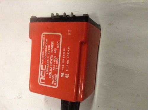 K1k-1800-465 ncc solid state timer 18-1800 seconds 10amp 1/3hp 120/240v 50/60hz for sale