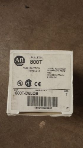 ALLEN BRADLEY 800T-D6LQB PUSH BUTTON   3B