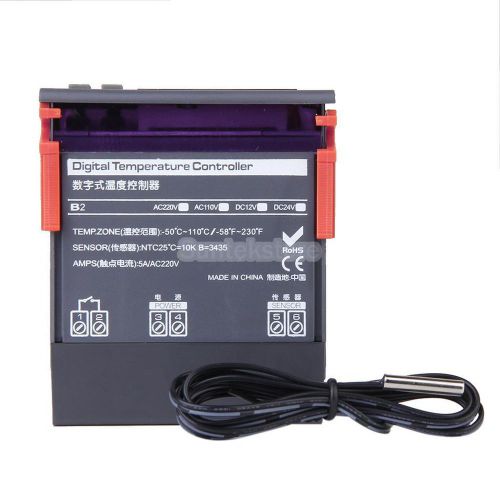 Ac 110v -58~230 °f digital temperature controller temp sensor thermostat switch for sale