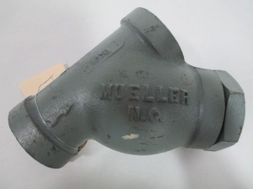 NEW MUELLER 33F 600 IRON THREADED 1-1/2IN NPT STRAINER D256708