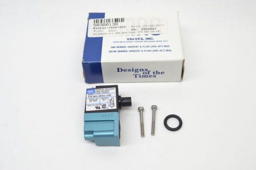 NEW MAC 35A-B00-DDAJ-1FM 120PSI 5.4W 24V-DC SOLENOID VALVE B385341