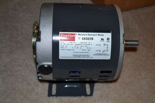 Dayton Moisture Resistant Motor 1/2 hp, 1725 rpm, split phase - 6K069B - Free SH