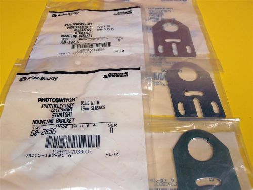 AB Allen Bradley 60-2656 Ser. A Straight mounting brackets NEW! LOT OF 5