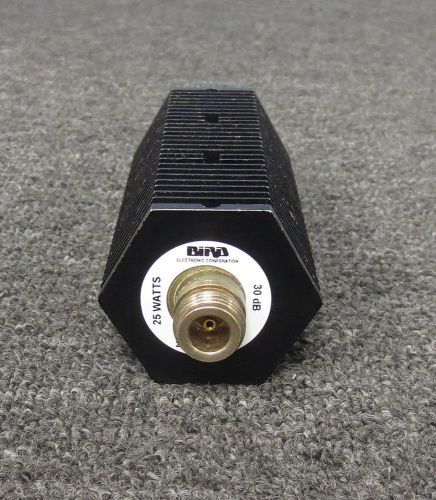 Bird 25-A-MFN-30 30 dB Attenuator, 25 Watts, 4 GHZ, Type N (m-f)