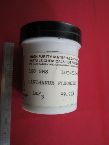 LANTHANUM FLUORIDE CHEMICAL for OPTICAL COATING EVAPORATION 100 GRAMS