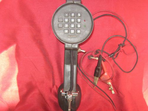 VINTAGE BECO 1011 LINEMAN TELEPHONE RUBBER BUTT SET LINE TESTER HANDSET