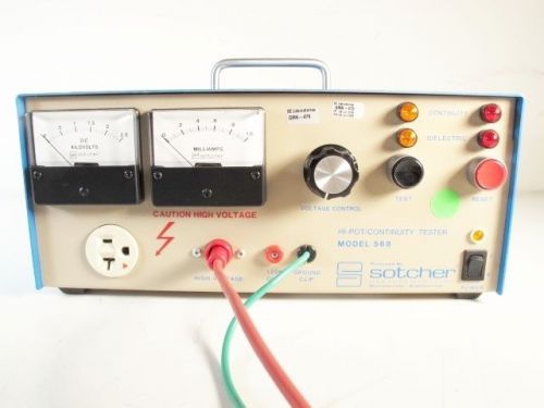 Sotcher Measurement 568 Hi-Pot/Ground Bond Tester w/ HV Option