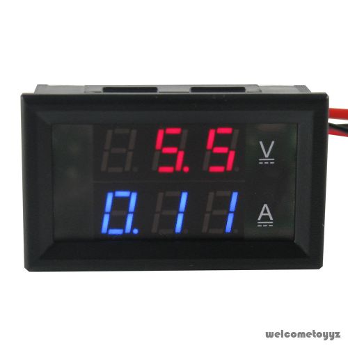 Dual led digital dc300v200a voltmeter ammeter voltage amps meter power dc4.5~30v for sale