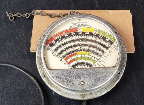 VTG 1938 FORD MOTOR MASTER METER VEHICLE TEST EQUIPMENT BATTERY CAPACITY TESTER