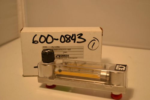 Omega fl-1956 rotameter flowmeter,0.2-2.0 gph glass float  nib,**free shipping** for sale