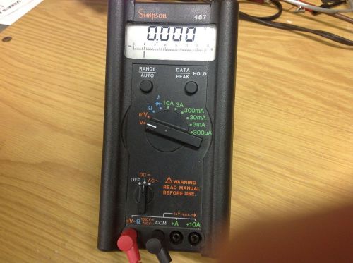 Simpson Digital Multimeter Model 487