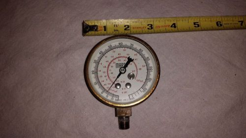 Marsh Vacuum Pressure Gauge 250 PSIG Dial Indicator Meter PSI R-12 , R-502