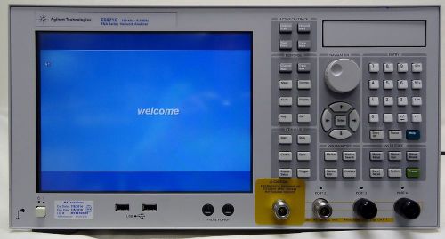 Agilent e5071c  ena series network analyzer opts. 019, 485, unq for sale