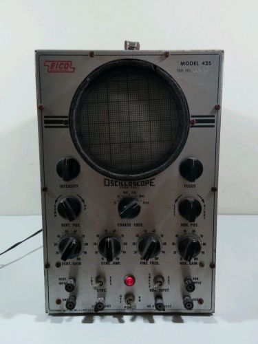 EICO  MODEL 425 5&#034; PUSH-PULL OSCILLOSCOPE VINTAGE Rat Rod Shop Equipment