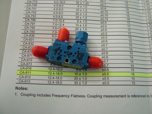 DIRECTIONAL COUPLER 12.4 - 18GHz   10db  CA911