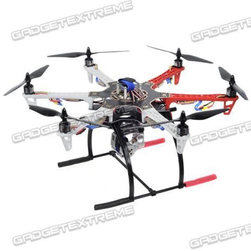 F550 ARF Hexacopter Frame Kit APM 2.6 Flight Board and NEO-6M GPS Gimbal&amp;Skid e