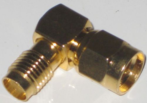 Right Angle SMA Male to SMA Female connector